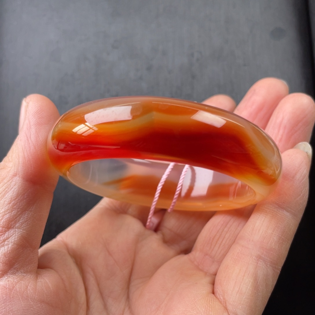 玛瑙/玉髓手镯未镶嵌50.6圈口