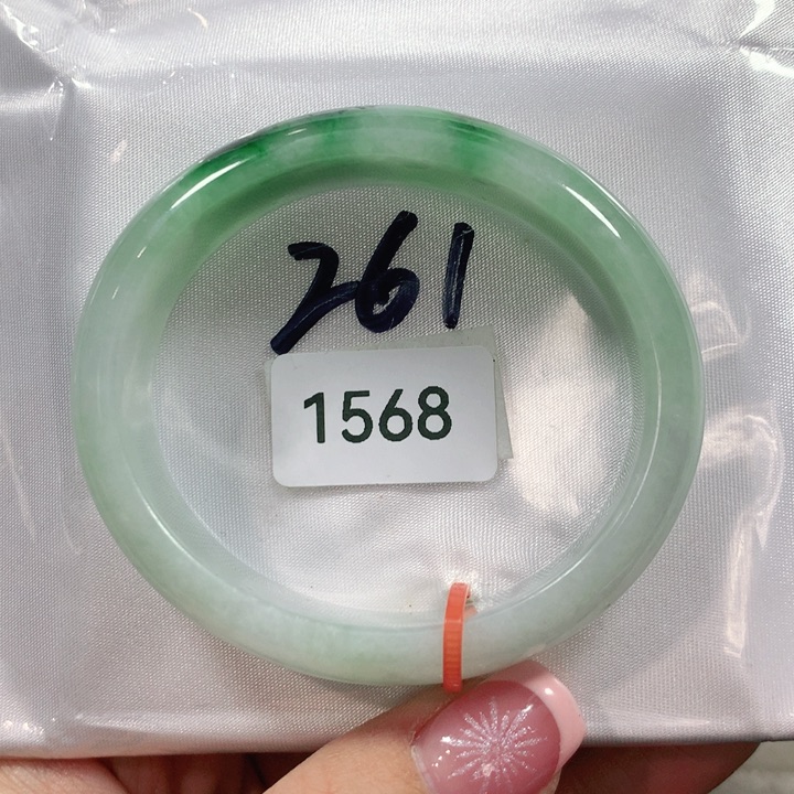 翡翠手镯未镶嵌天然翡翠手镯53