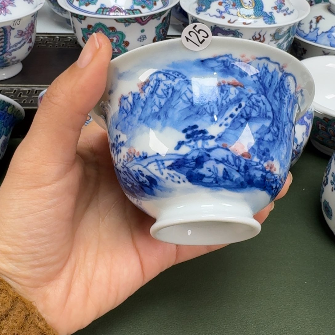 沙沙手工手绘茶具125