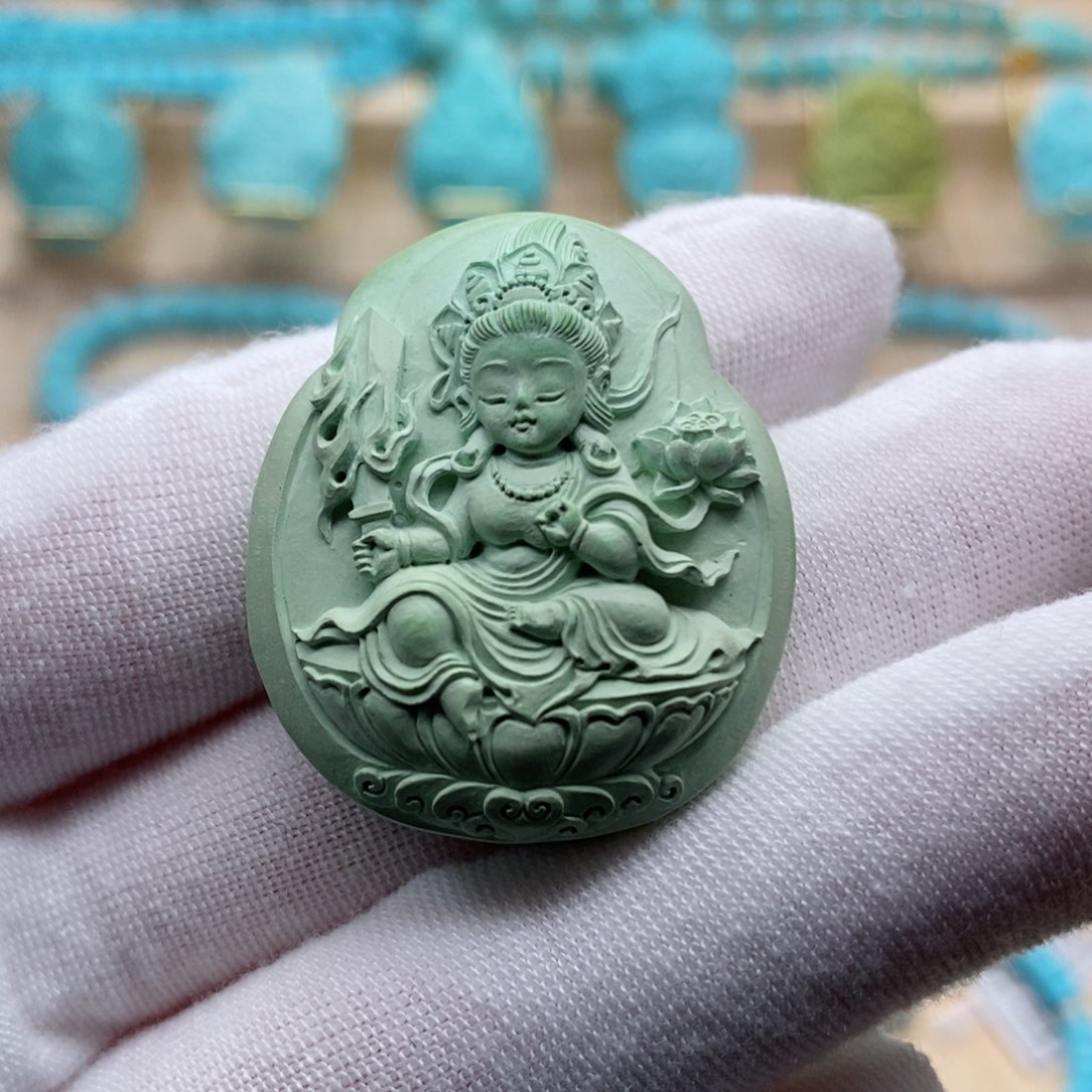 绿松石珠宝奇石未镶嵌