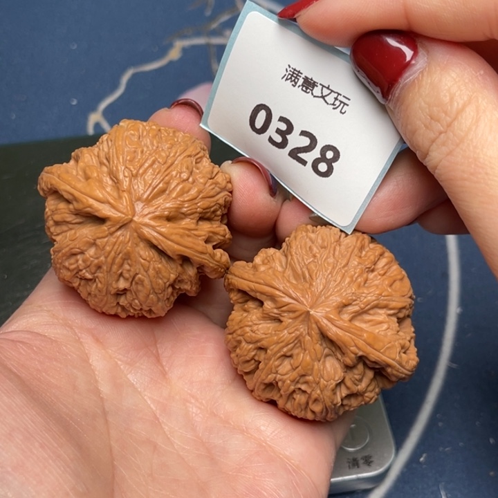 文玩核桃把件粗筋45