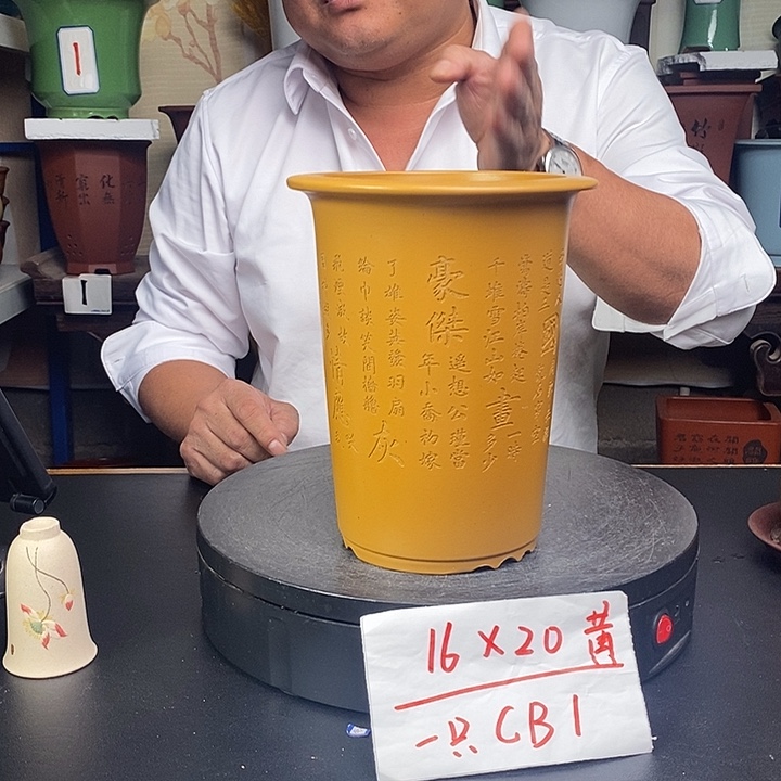 紫砂花盆货号一只CB1