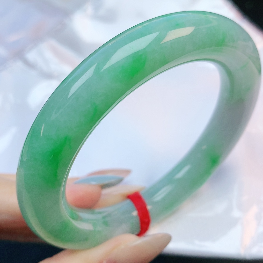 未镶嵌手镯翡翠58圆条882774