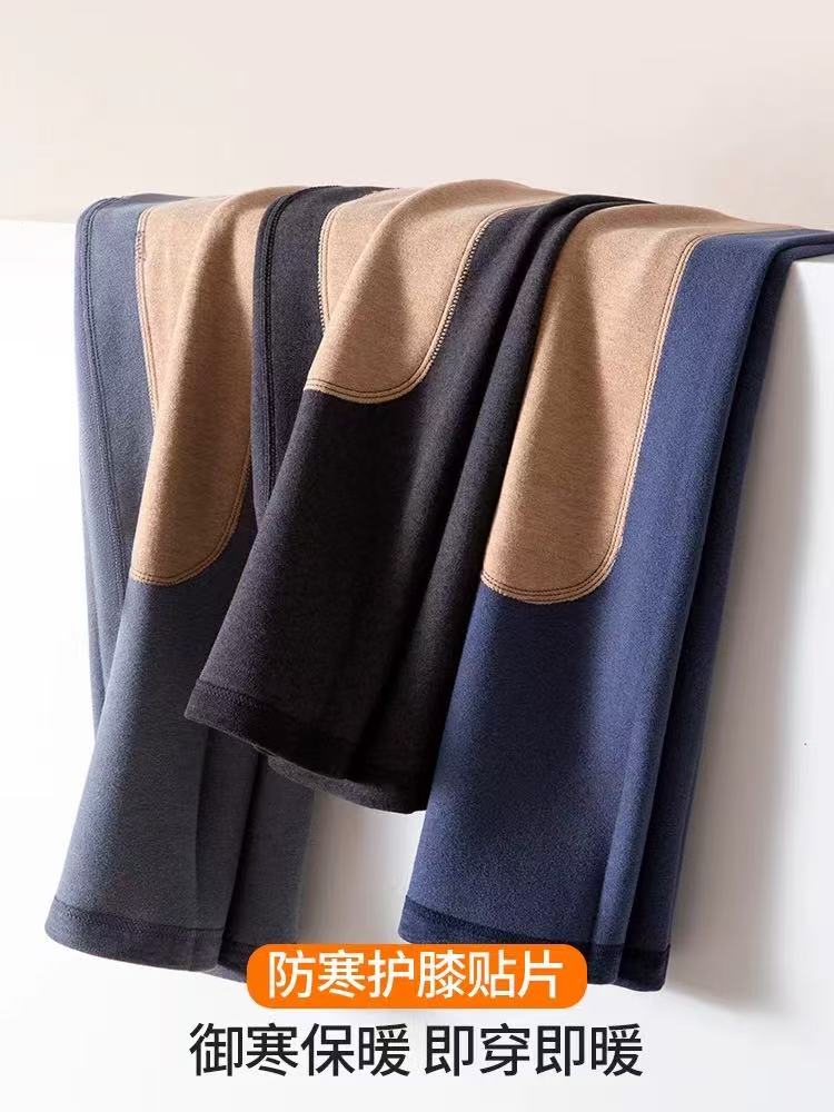 新款秋冬男士德绒保暖高腰打底裤25925