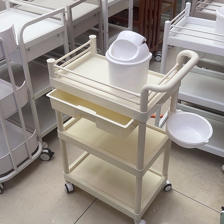 玻璃美容院养生馆工具车