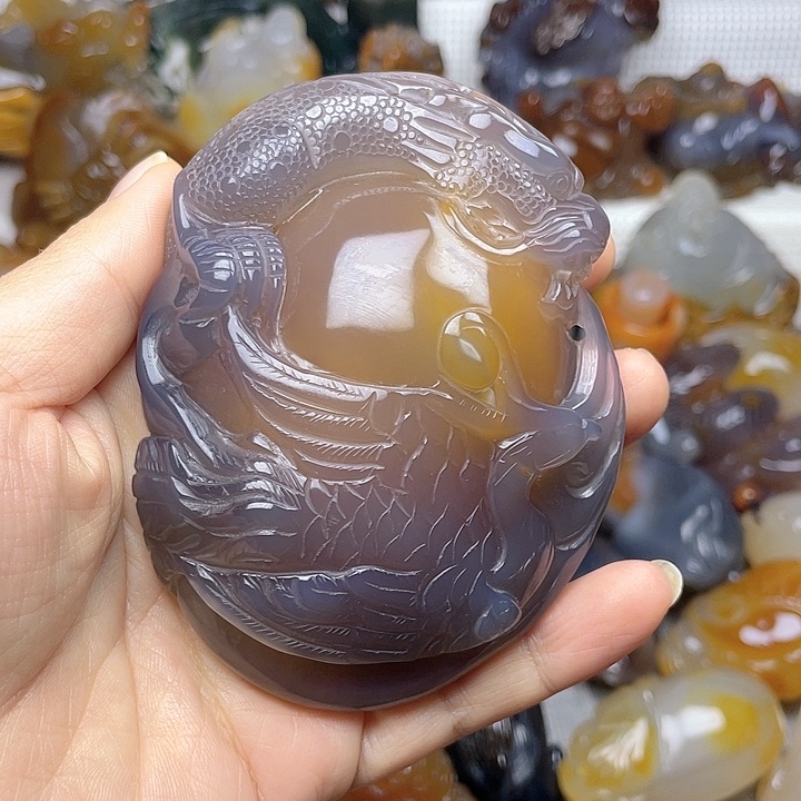 玛瑙/玉髓饰品未镶嵌用****0