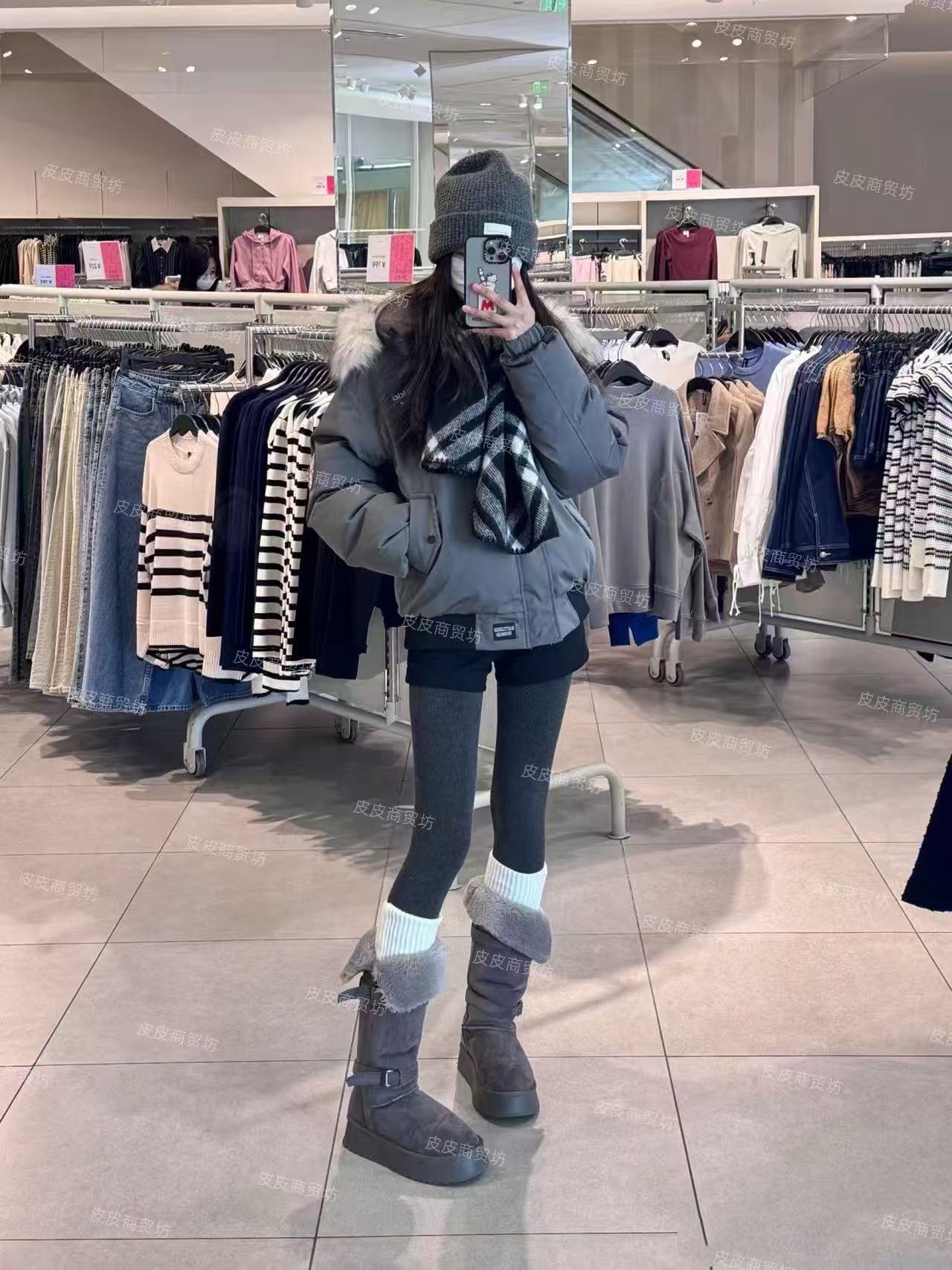 【高 帮-骑士靴】《许你耀眼》皮毛一体-雪地靴保暖外穿加绒鞋冬季