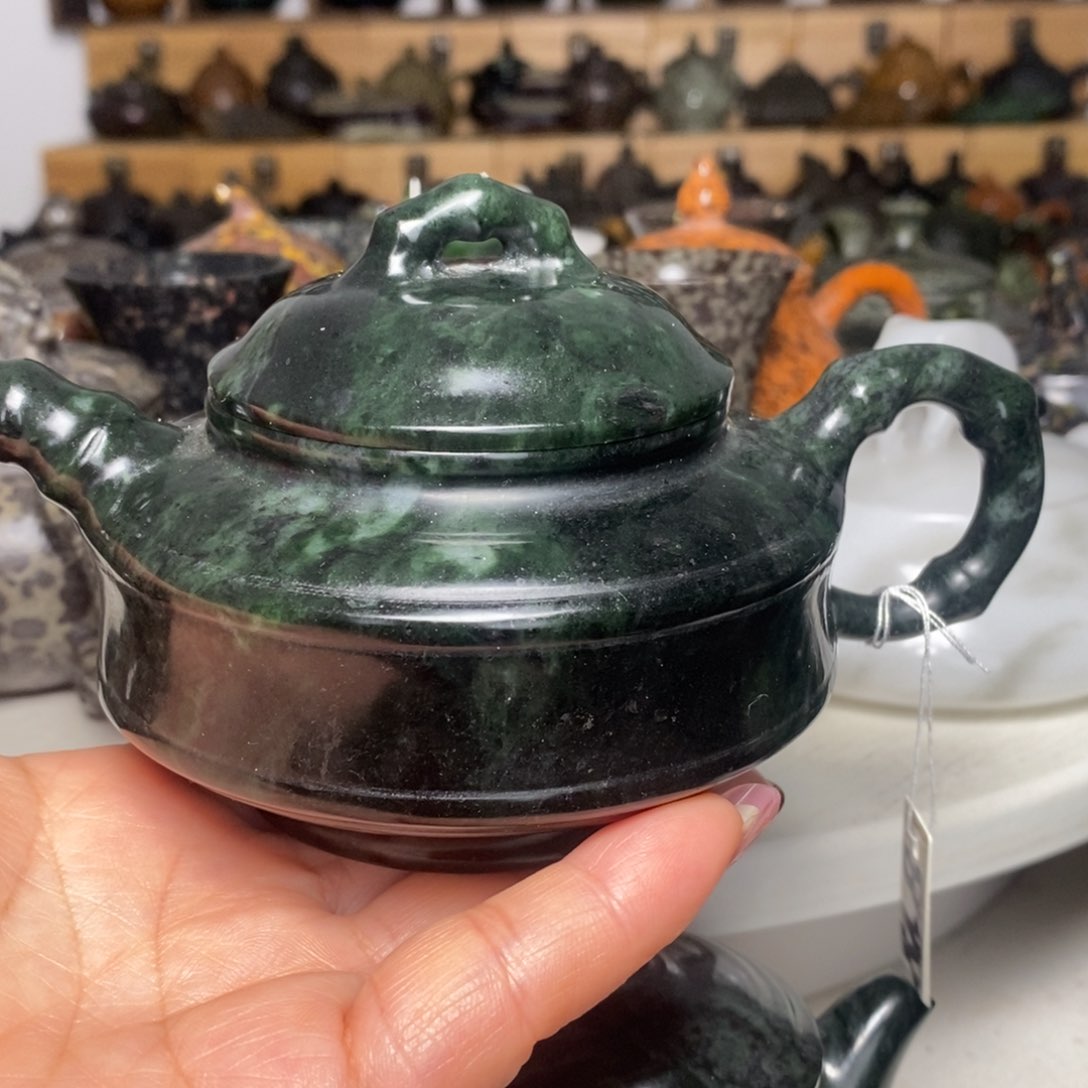 藏玉药王石福利款竹节壶240cc