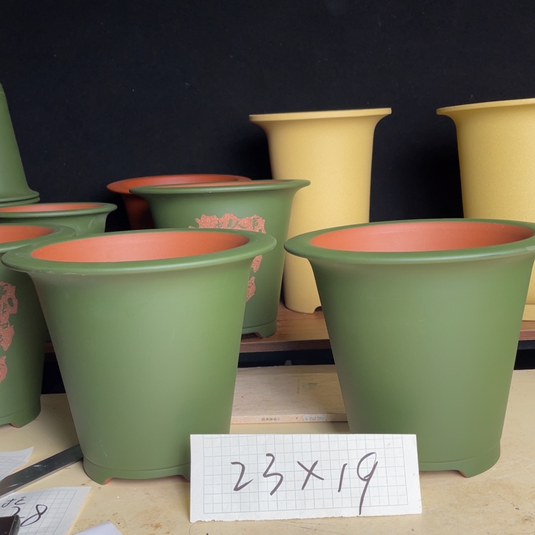 宜兴原矿紫砂花盆