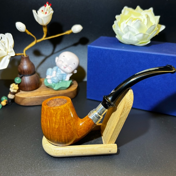 意大利火焰王  火焰直纹双皇冠 叼斗 手工石楠木烟斗