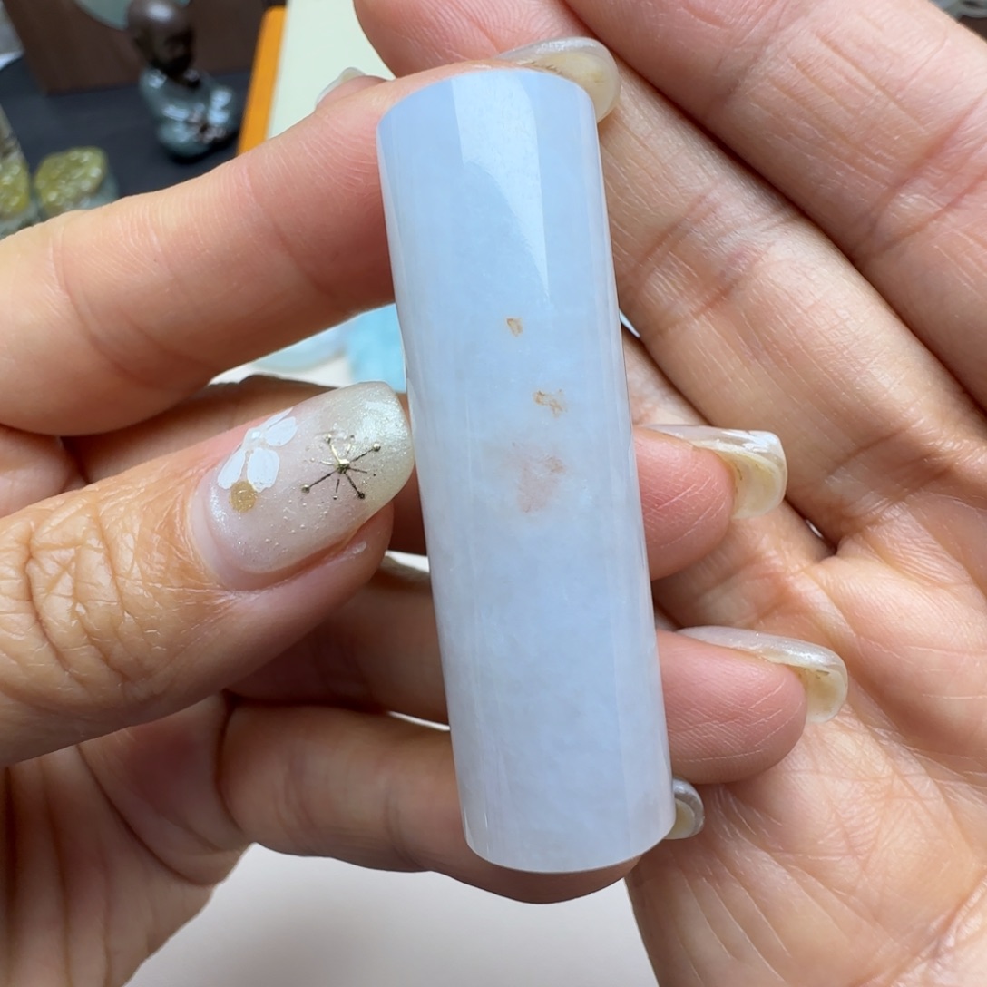 翡翠未镶嵌颈饰无事柱