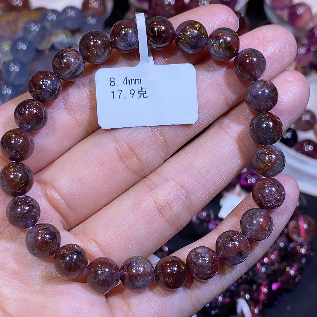 水晶手链未镶嵌谦**子8.4mm左右