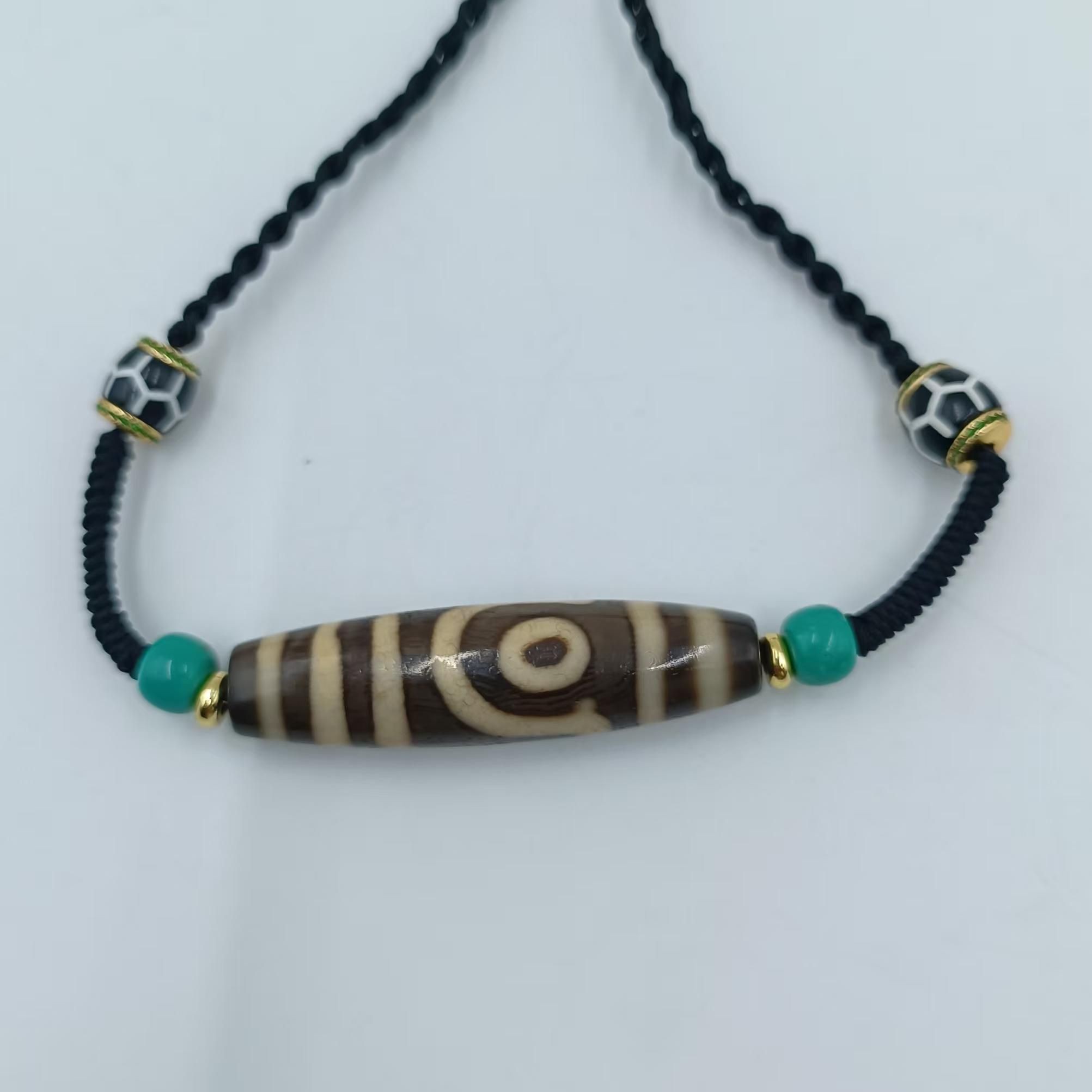 【宝韵】牙黄双眼宝珠 玛瑙吊坠KC1114