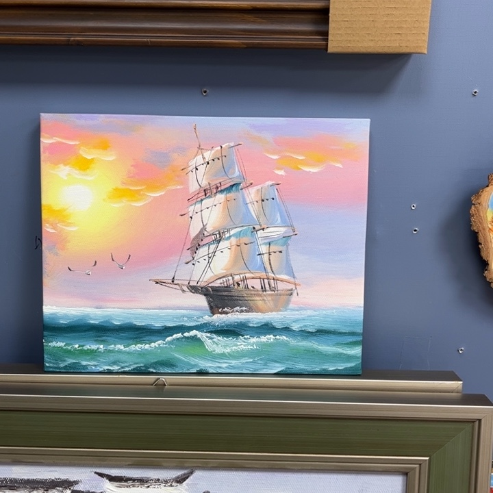 手工手绘精品油画20+25厘米