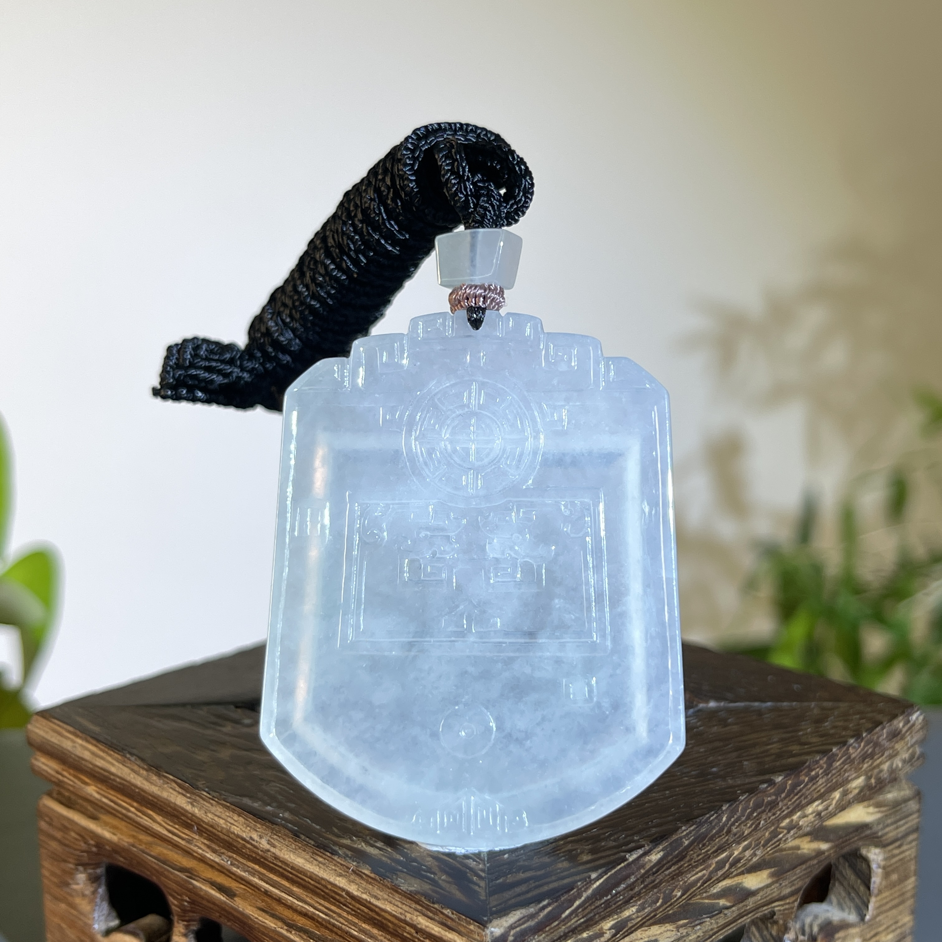 JXB10-118  天然缅甸A货翡翠 仿古牌