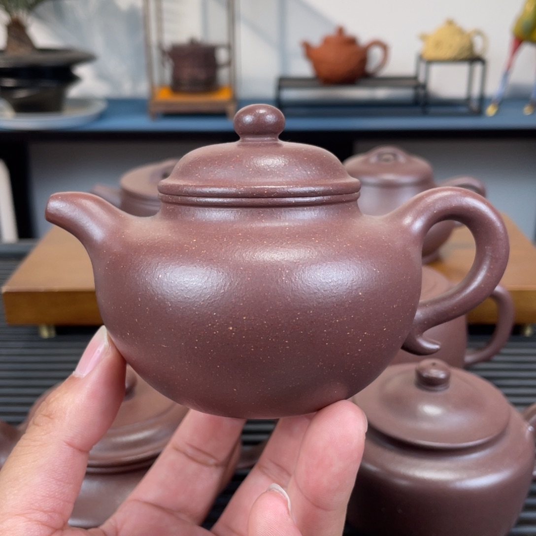 茶壶紫砂底槽青莲子230cc