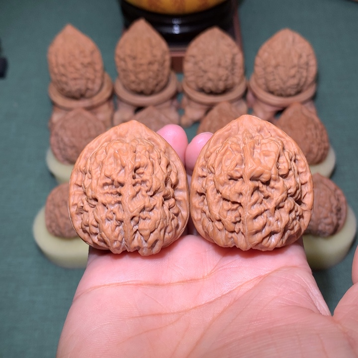 核桃文玩核桃把件兵马俑