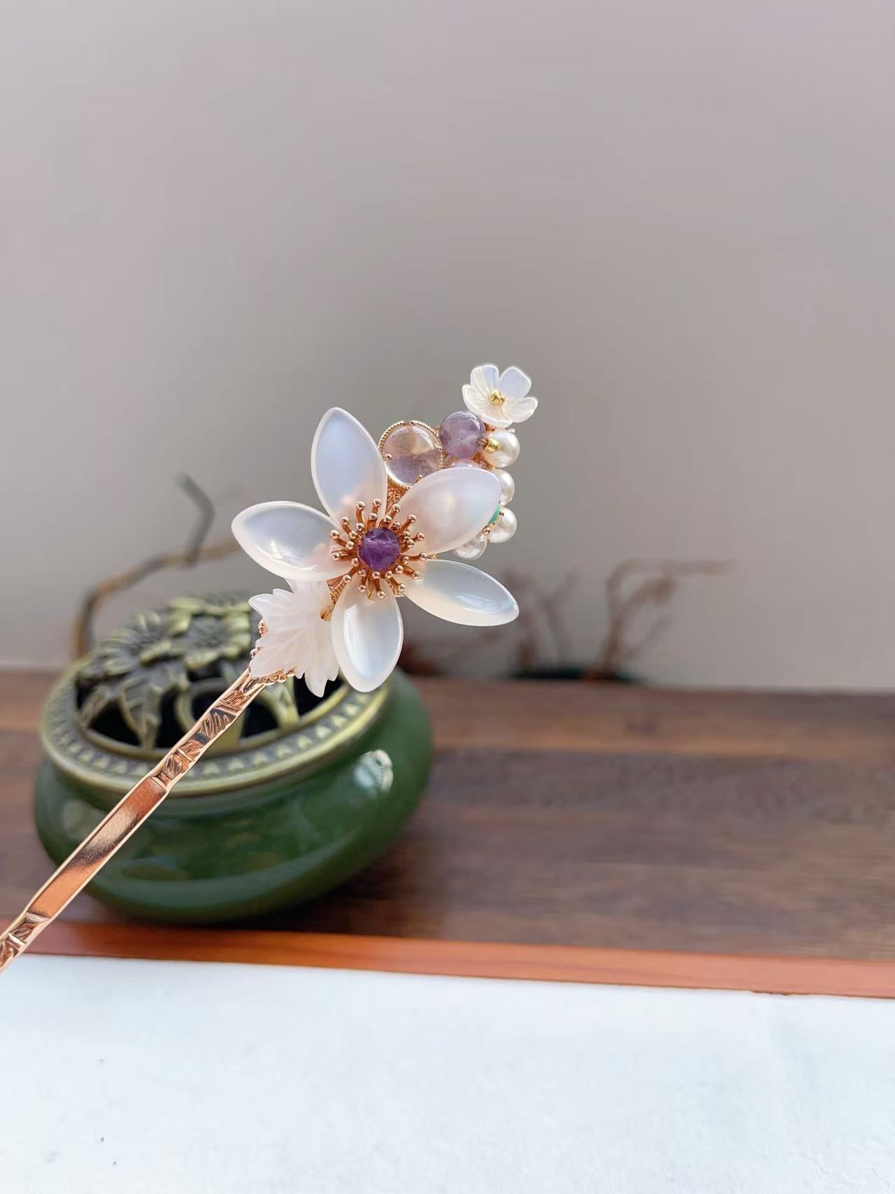 风晚林原创手工古风发饰汉服旗袍搭配日常盘发簪发发钗发簪配饰