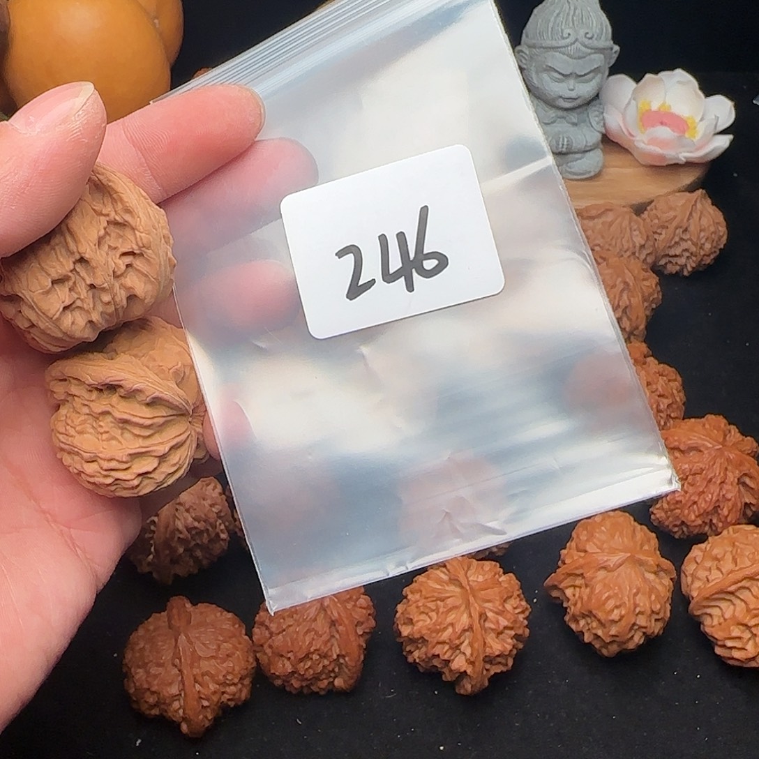 般***若把件文玩核桃246全品41+磨盘