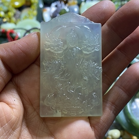 岫玉颈饰未镶嵌挂件