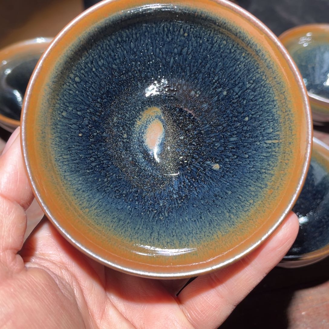 茶盏柴烧建盏陈张义出品陈张义柴烧建盏