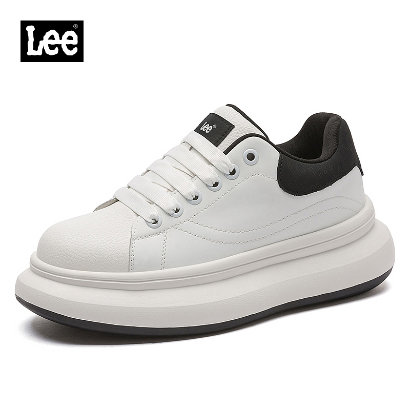 Lee增高男鞋2025冬季新款厚底潮流潮鞋百搭低帮男士时尚休闲板鞋