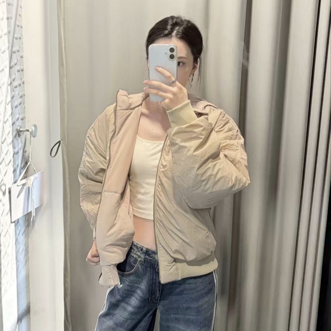 adidas 三叶草REVERSIBLE BOMBE双面穿飞行员棉服KC8421