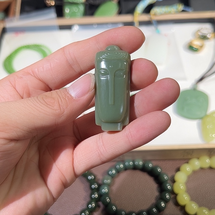 和田玉未镶嵌笔搁