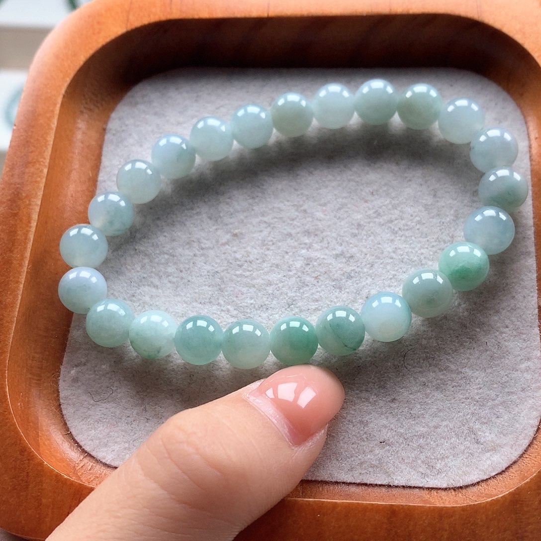 翡翠未镶嵌手串7.8