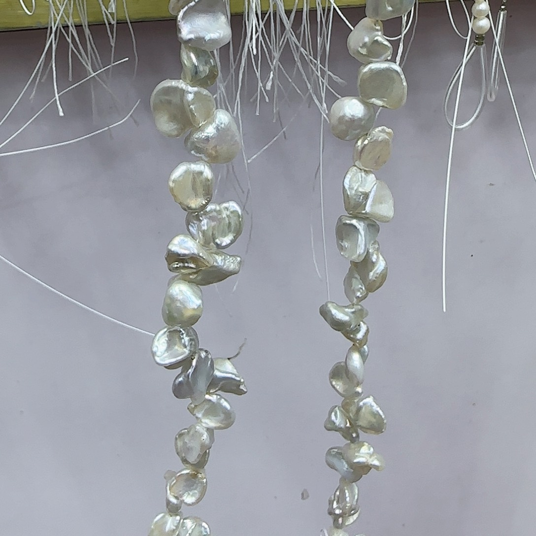 未镶嵌淡水珍珠珍珠花瓣半条一条拍两单