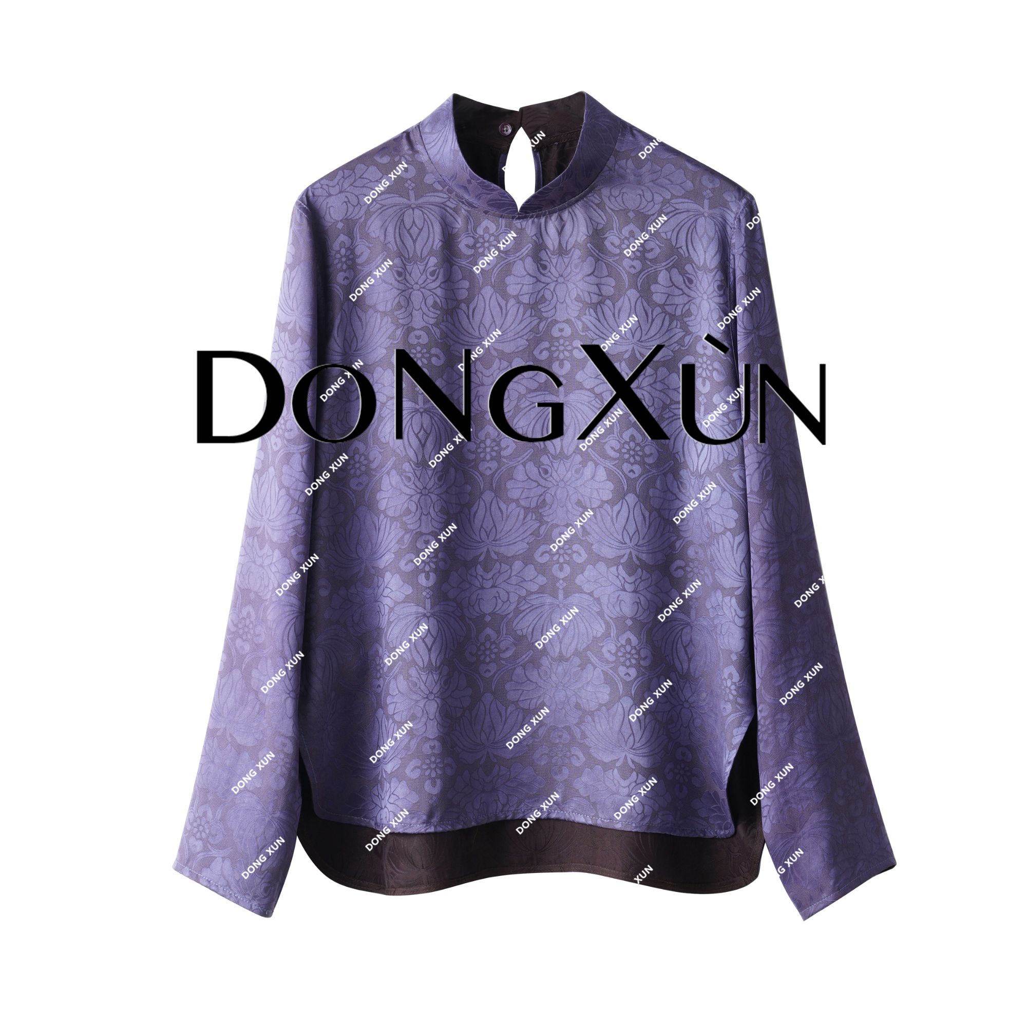 【紫薇星 】满分桑蚕丝长袖气质打底衫DX25AS0019