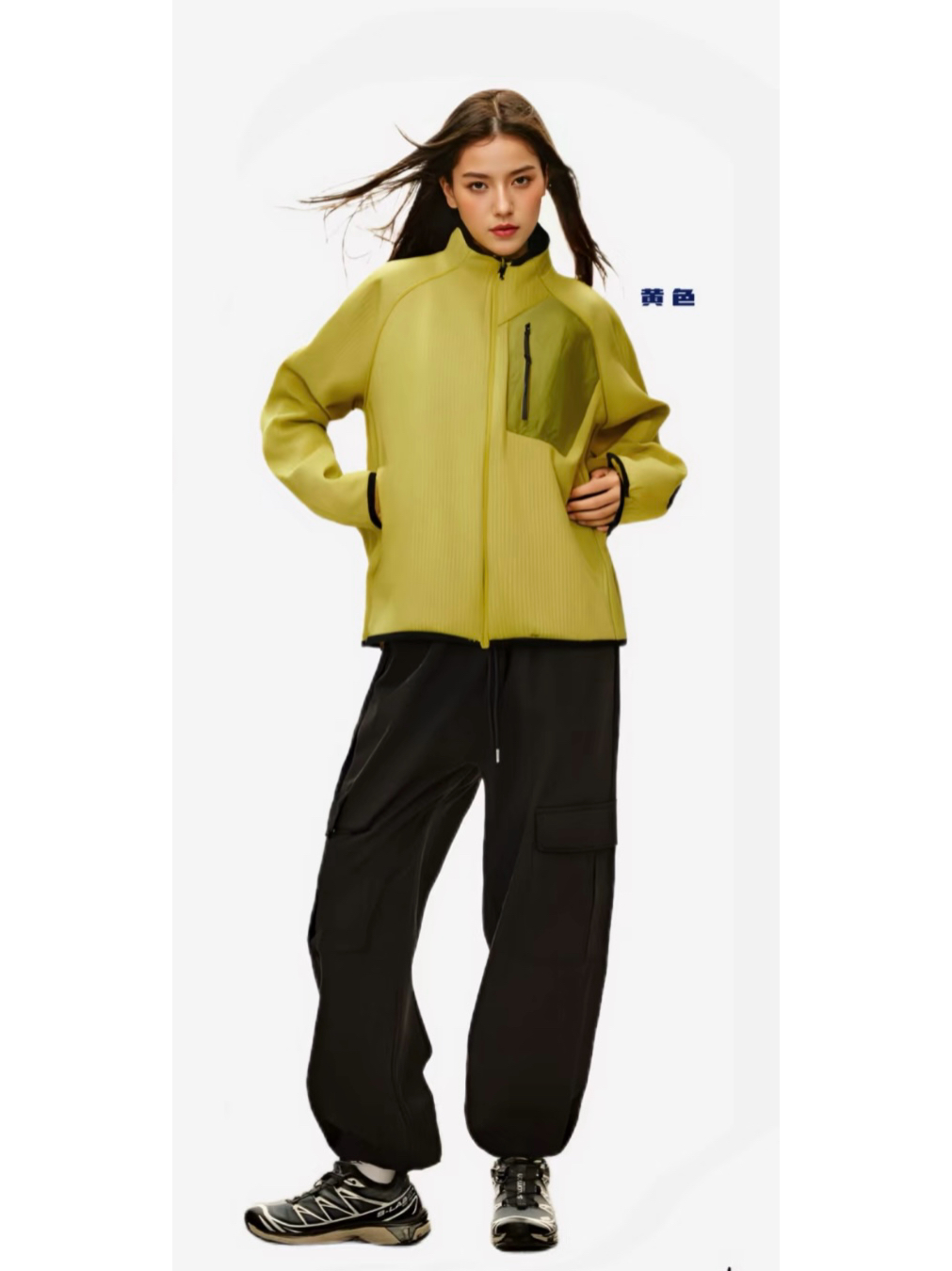  【胜华优选】鼠家中间层 城市运动通勤磨毛加绒拉链外套 2154