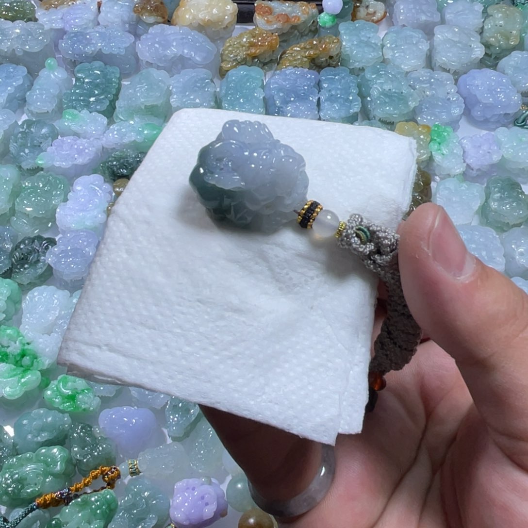 翡翠未镶嵌颈饰天然