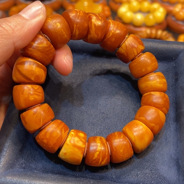 琥珀手链未镶嵌大*美蜜蜡