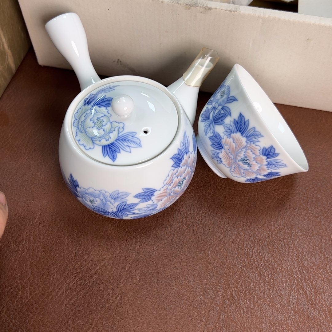 瓷片一壶五杯深川原盒