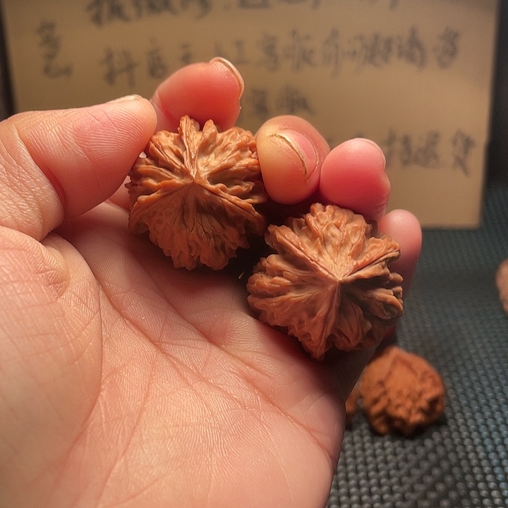 文玩核桃吊坠32mm野生龙门涧三棱（岐山三棱）