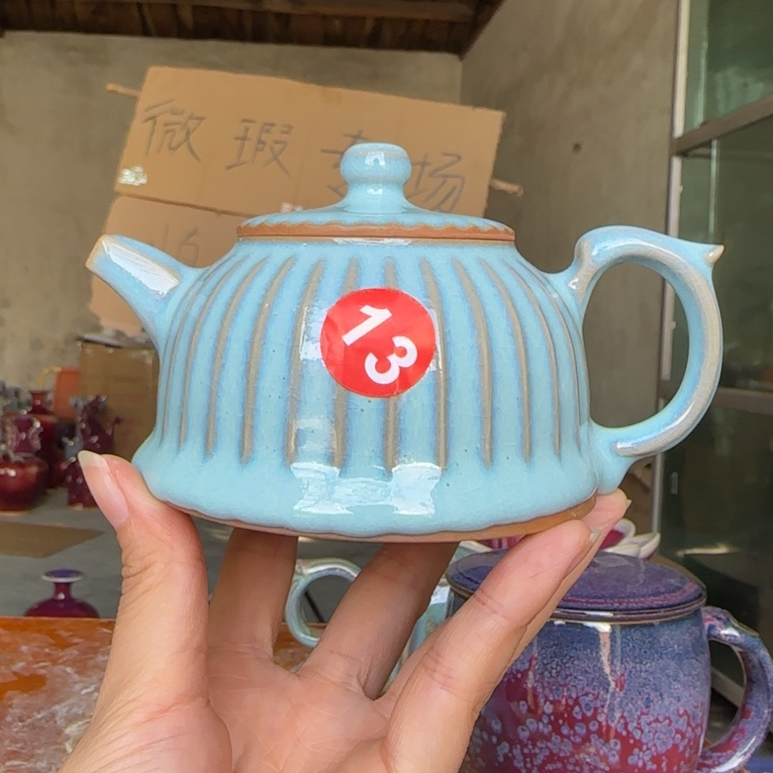 陶摆件郑家钧窑摆件微瑕