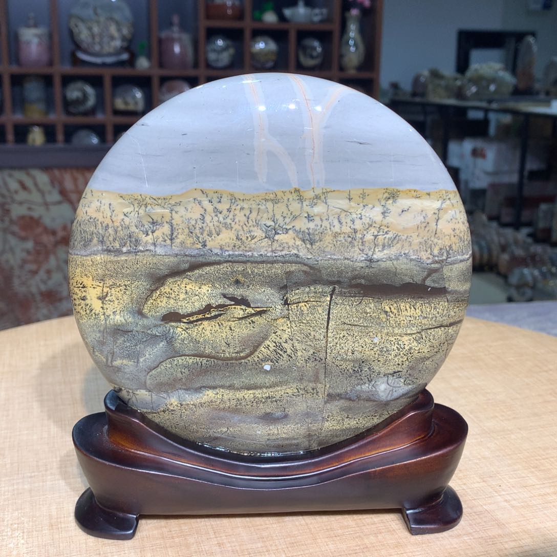 紫砂广西国画石，观赏