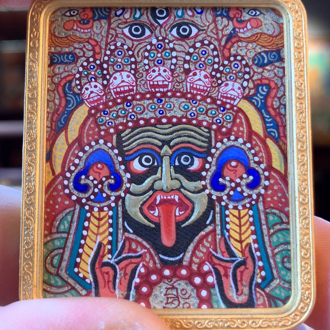 吊坠热贡纯手绘唐卡扎基拉姆