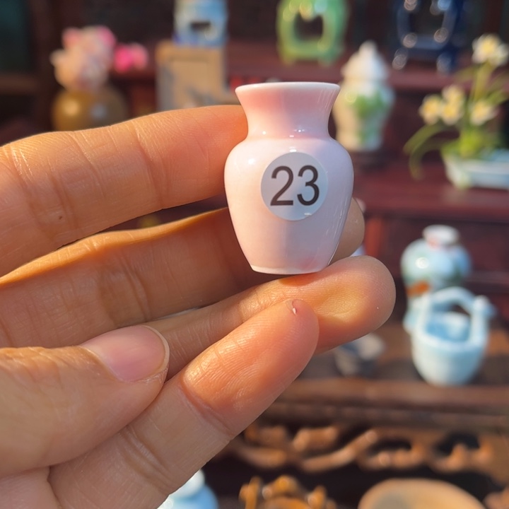 摆件微陶老王迷你花瓶