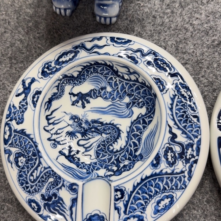 猜***车景德镇手工手绘陶瓷