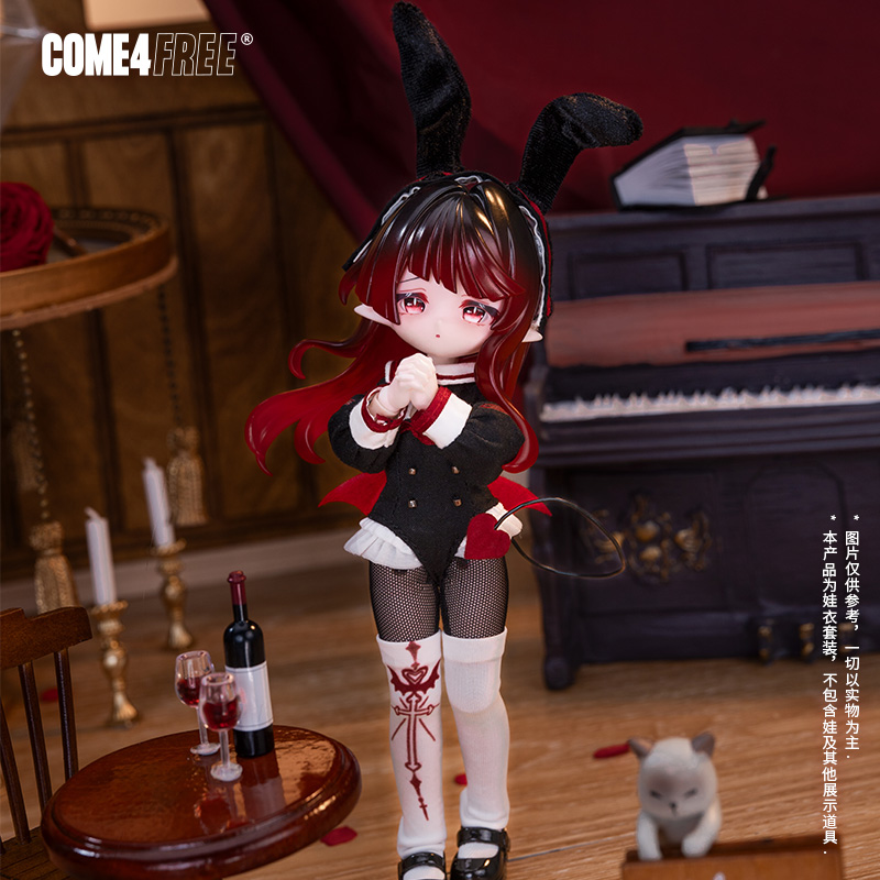 COME4FREE童话系列【莉莉安信使】娃衣OB11娃衣裙子