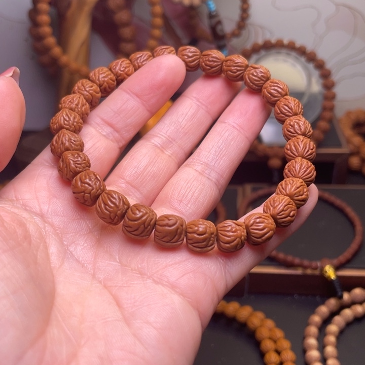 桃核吊坠龙文桃核