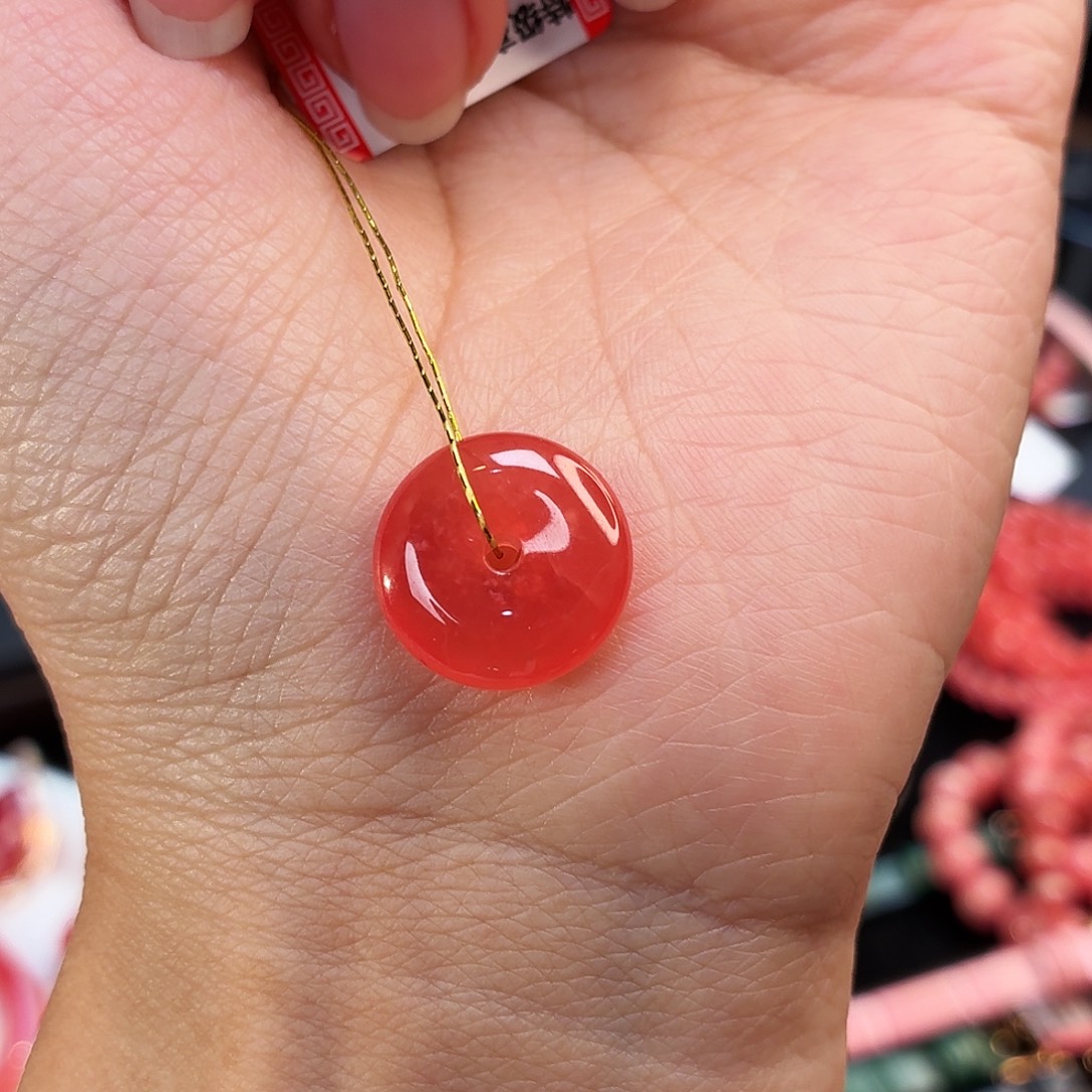 菱锰矿（红纹石）未镶嵌珠宝半成品2.272g