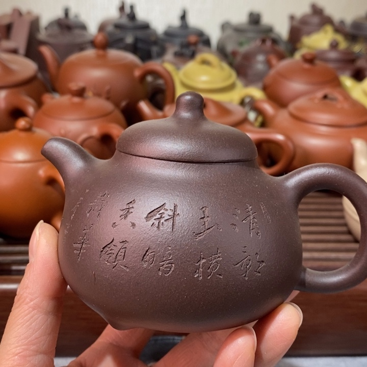 紫砂茶壶微瑕处理一把