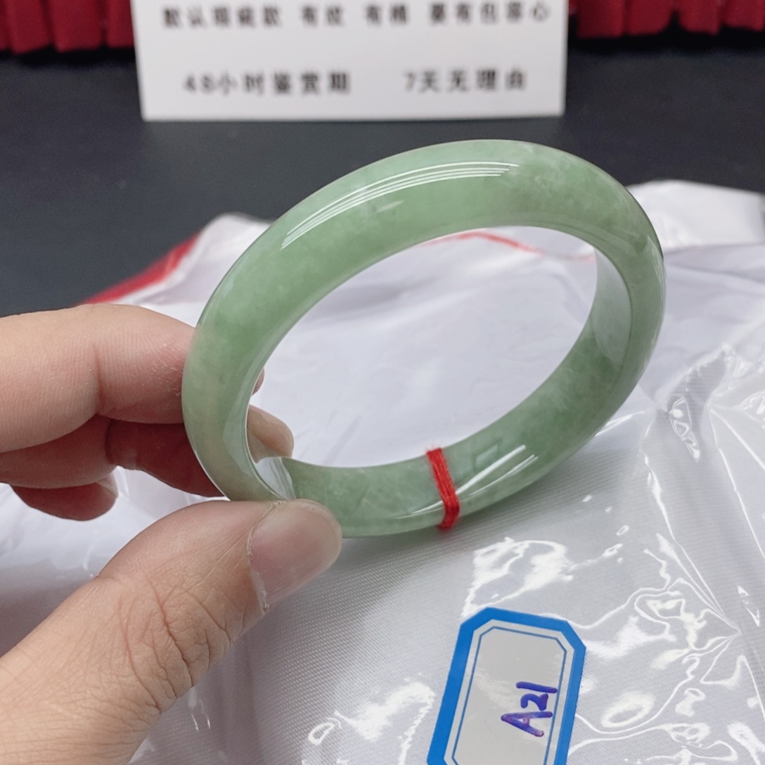 团***阁硅化玉未镶嵌手镯翡手镯A21