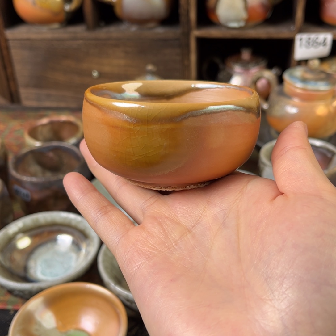 杯柴烧茶器主人杯杯