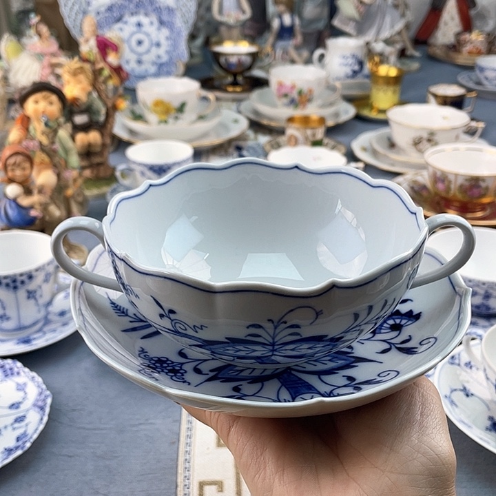 中古欧瓷瓷器小房子