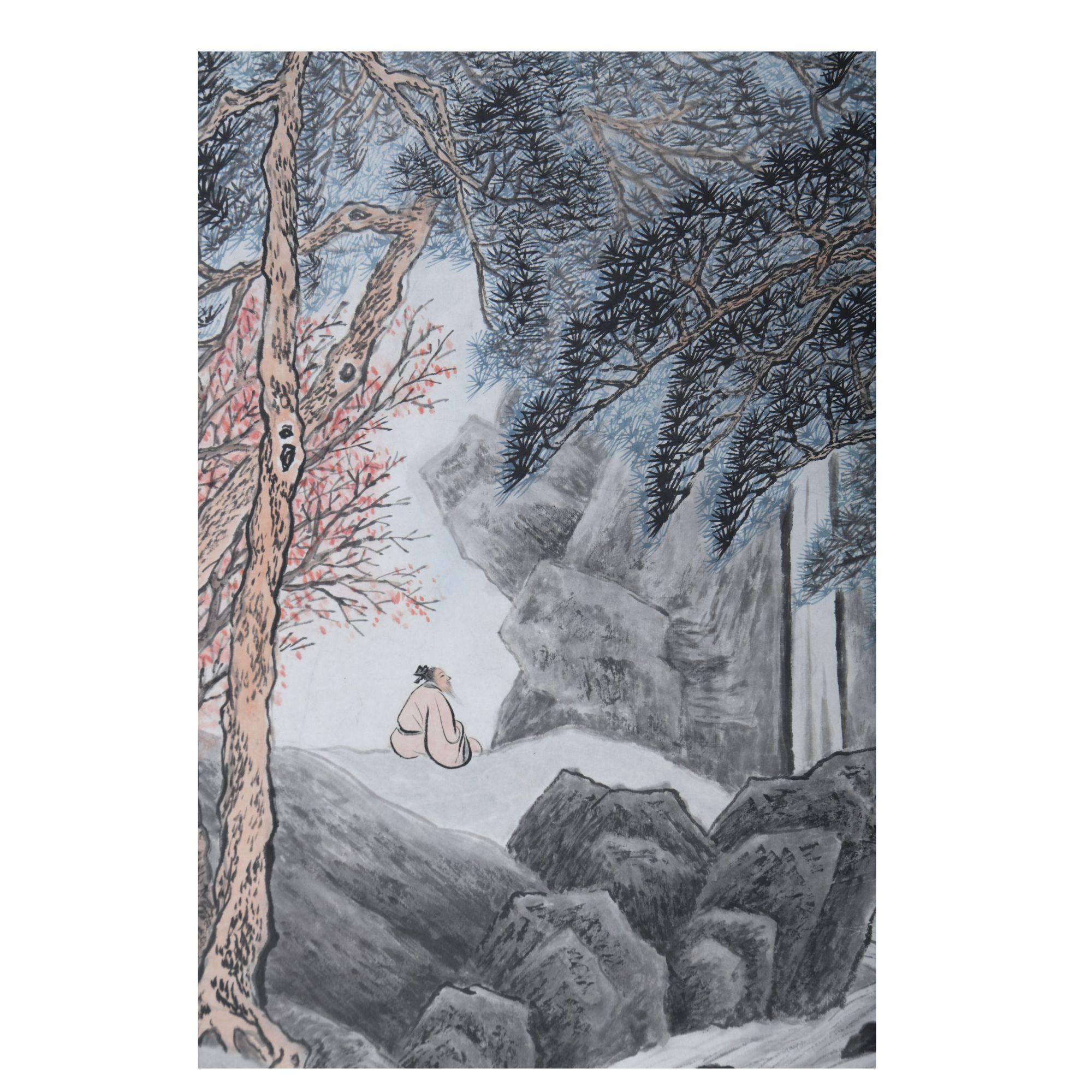 LOT.026吴谷祥【山水】纸本立轴B0502-681预展