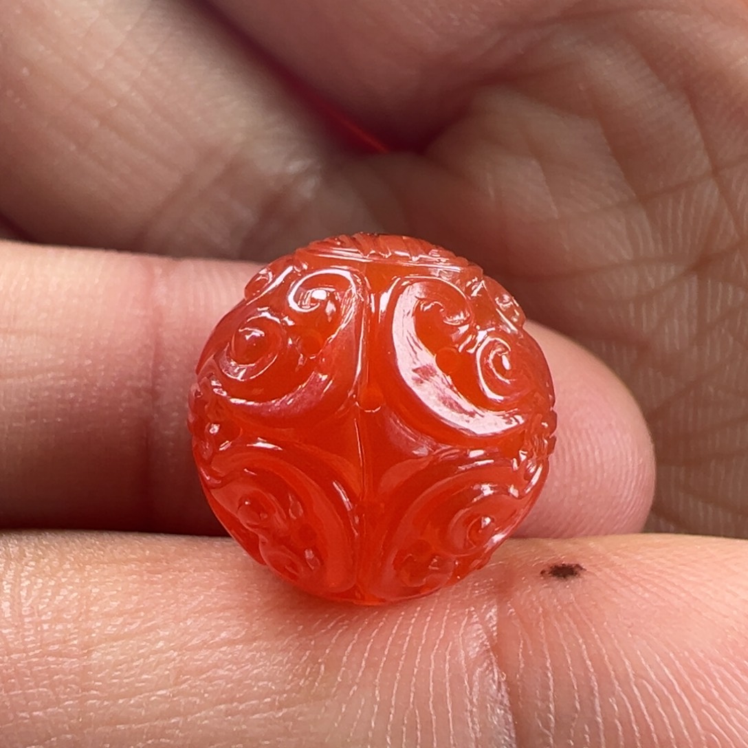 南红玛瑙克罗心13.2未镶嵌